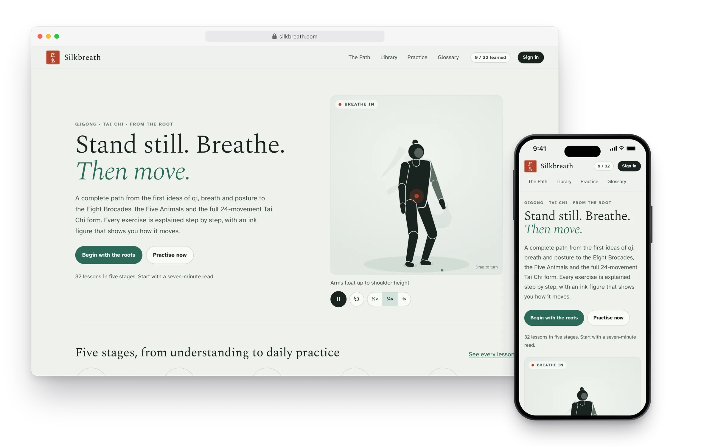 Silkbreath on a Mac and an iPhone